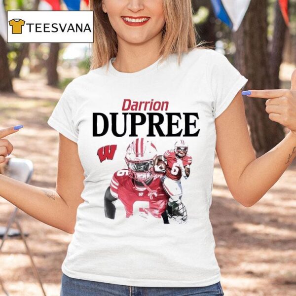 Wisconsin Ncaa Football Darrion Dupree T Shirt