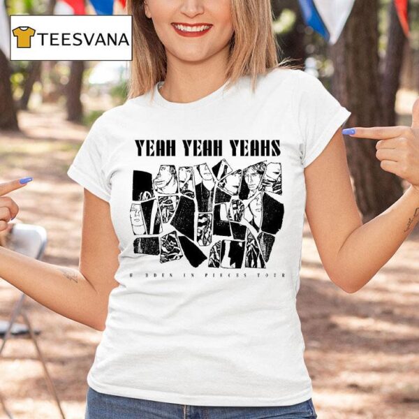 Yeah Yeah Yeahs Hidden In Pieces Tour Faces S T Shirt