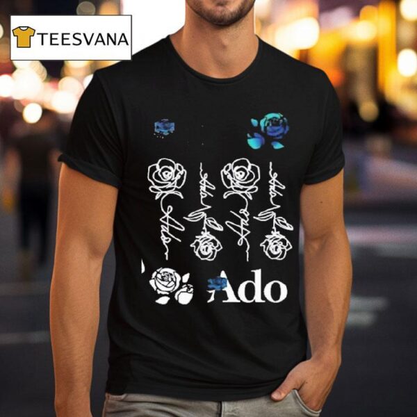 Ado World Tour Blue Rose Casual Harajuku T Shirt