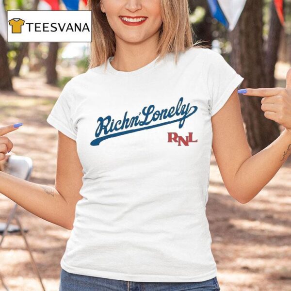 Rich And Lonely Brooklyn Los Angeles Dodgers T Shirt