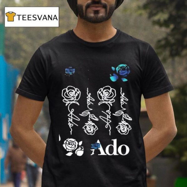 Ado World Tour Blue Rose Casual Harajuku T Shirt
