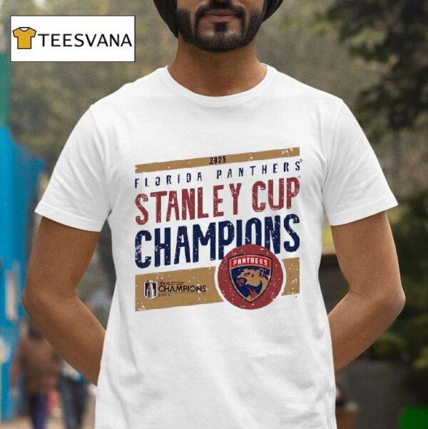 Florida Panthers Stanley Cup Champions Logo Vintage T Shirt