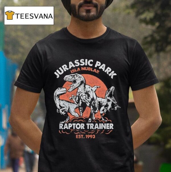 Jurassic Park Isla Nublar Raptor Trainer Est Vintage T Shirt