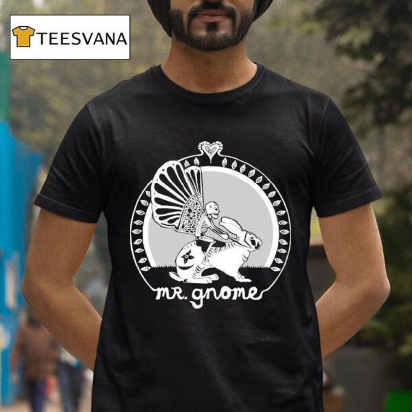 Mr Gnome Skeleton Cowboy T Shirt