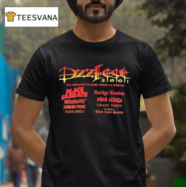 Ozzfest The Greatest Fuckin Show On Earth Black Sabbath T Shirt