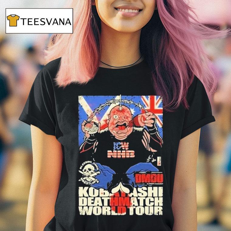  Abdullah Kobayashi Icw Nhb X Dmdu X Bgw Death Match World Tour  T Shirt