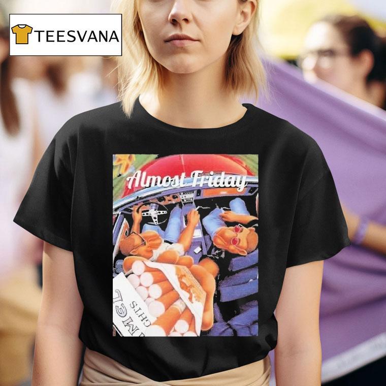  Almost Friday Camel Cigs Car Smoke T Shirt