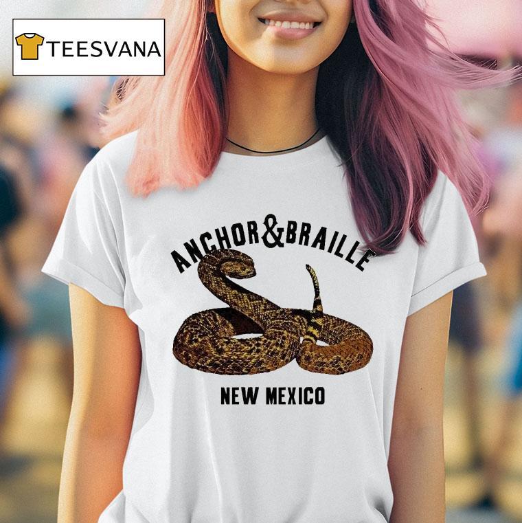  Anchor Braille New Mexico Rattle Snake T Shirt