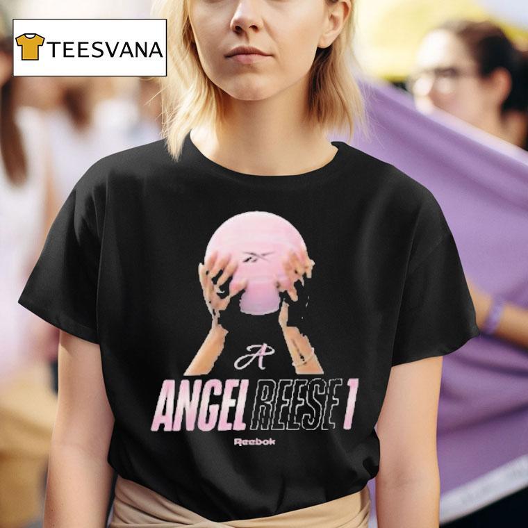  Angel Reese  Reebok A Pink Chicago Sky T Shirt