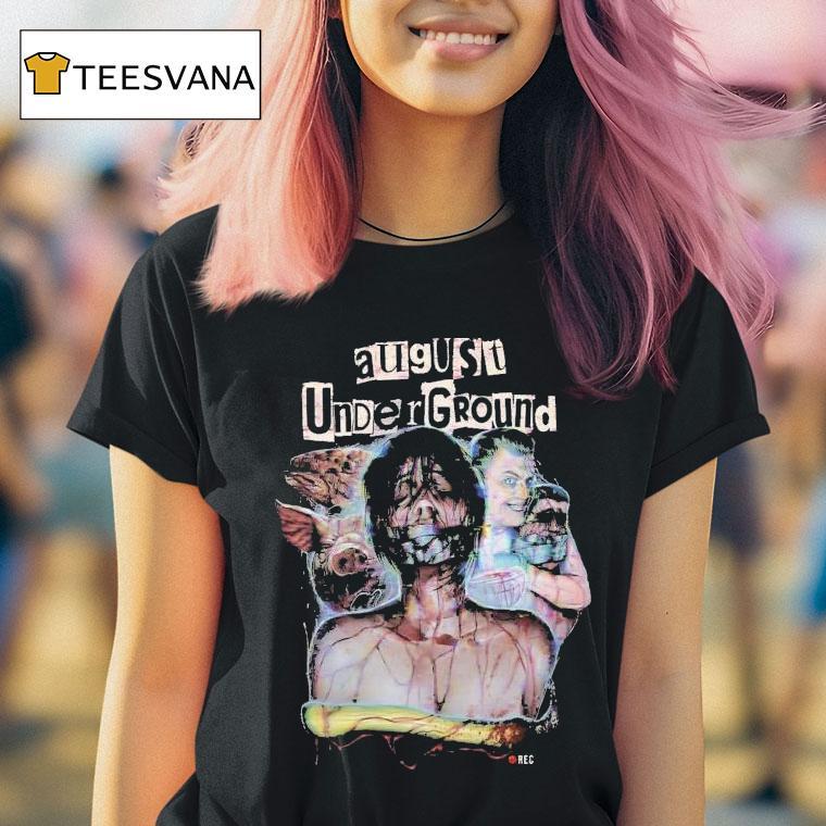  August Underground Glitch Iconic Kidnap Artwork Jonny Bush Unusual Horror T Shirt