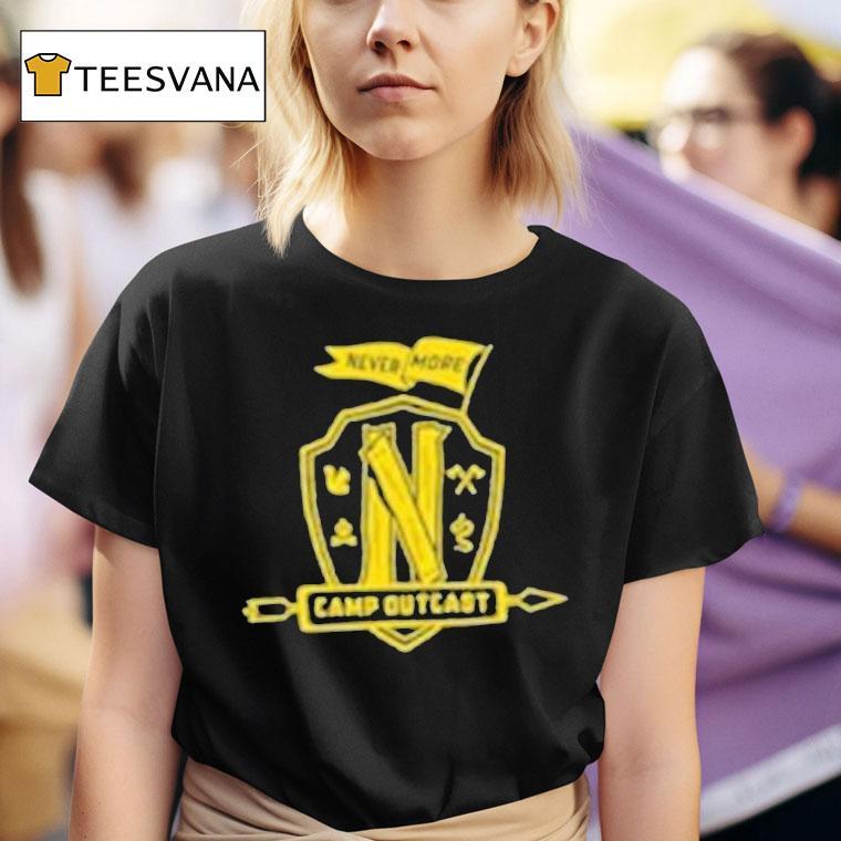  Barry Dort Wednesday Season  Nevermore Camp Outcas T Shirt