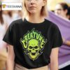 Bonehead Creature Flame Skull T Shirt