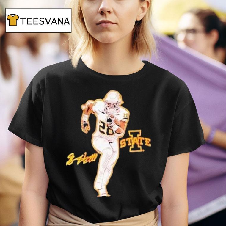  Breece Hall Superstar Pose Iowa Hawkeyes T Shirt