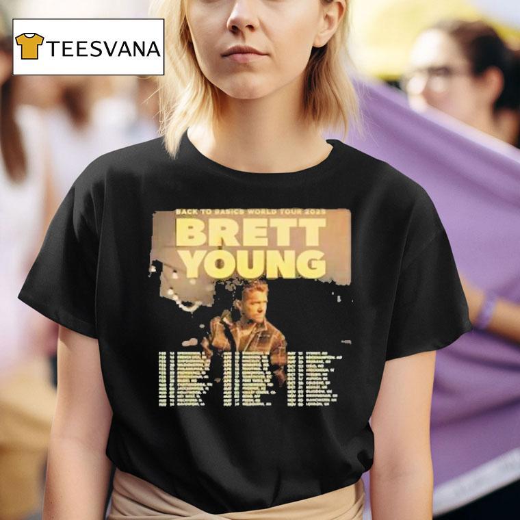  Brett Young Back To Basics World Tour  Dates T Shirt