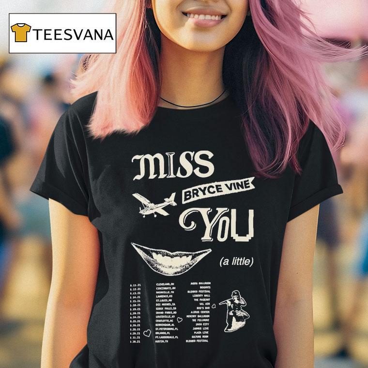  Bryce Vine Miss You A Little Tour  T Shirt