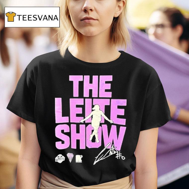  Carla Leite The Leite Show Golden State Valkyries Signature T Shirt
