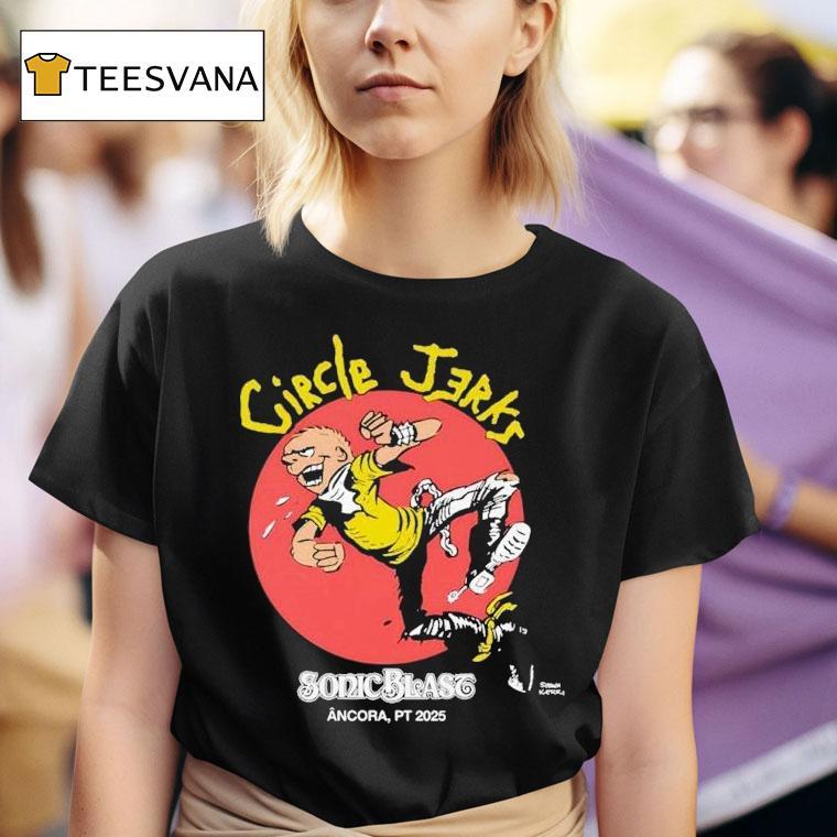  Circle Jerks Sonic Blast Ancora Pt  T Shirt