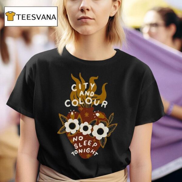 City And Colour No Sleep Tonight Delaware T Shirt