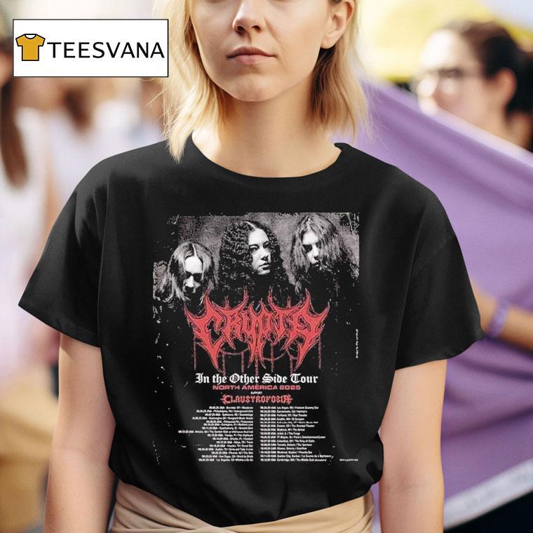  Crypta At North America  In The Other Side Tour Dates With Claustrofobia Dark Metal T Shirt