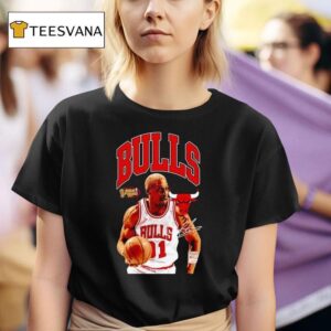 Dennis Rodman Chicago Bulls Basketball Signature T Shirt