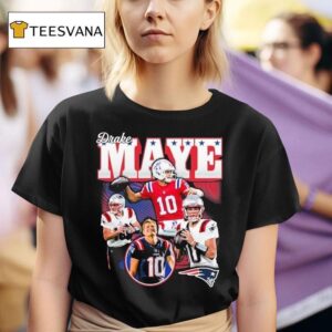 Drake Maye New England Patriots Notorious T Shirt