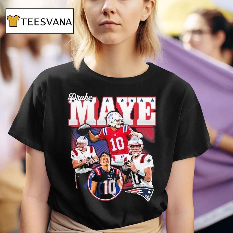  Drake Maye New England Patriots Notorious T Shirt