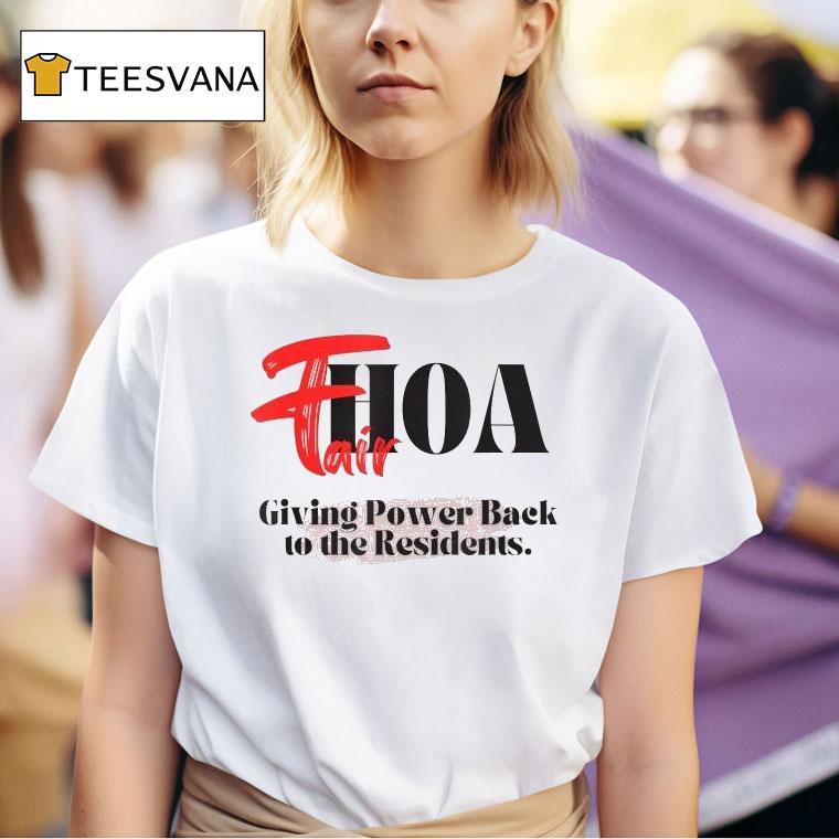  Fairhoa Giving Power Back To The Residents T Shirt