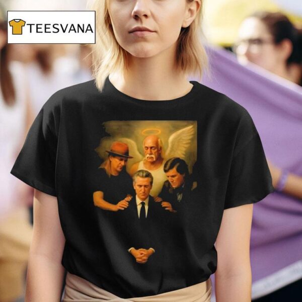 Gavin Newsom And Hulk Hogan Tucker Carlson The Chosen One A Fantastic T Shirt