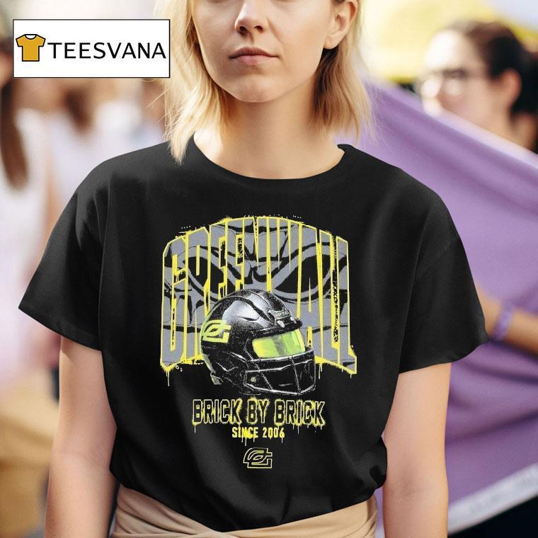 Greenwall Brick By Brick Since   Helmet Optic Day T Shirt