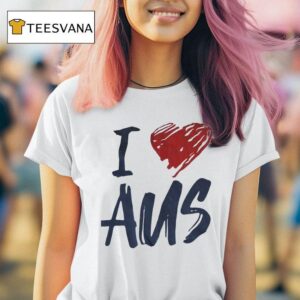 I Love Aus T Shirt