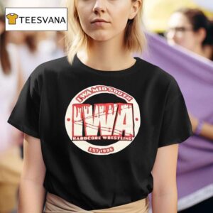Iwa Mid South Hardcore Wrestling Est T Shirt