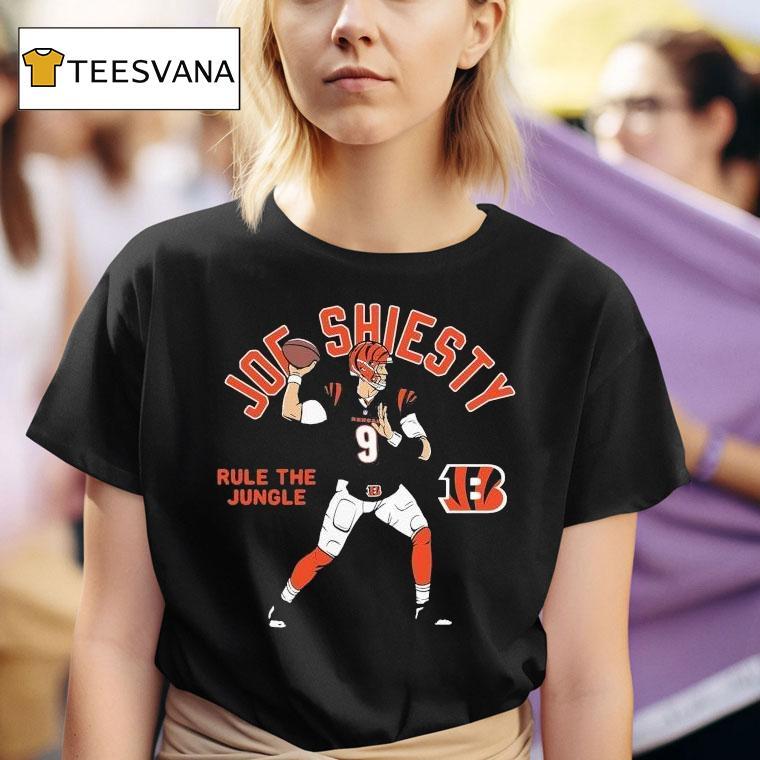  Joe Burrow Cincinnati Bengals Player Rule The Jungle Joe Shiesty T Shirt