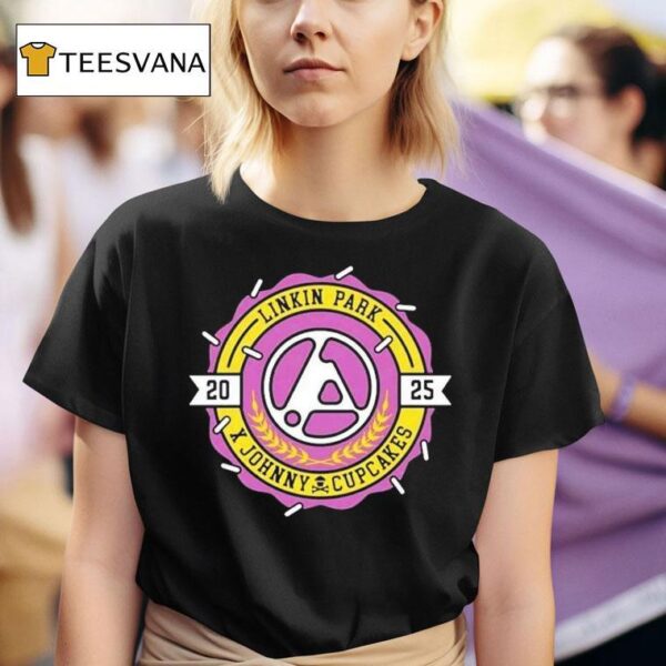 Linkin Park X Johnny Cupcakes Collab Collegiate Cres T Shirt