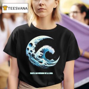 Mar Lara Sudadera Cuernos De La Luna Moon Waves T Shirt