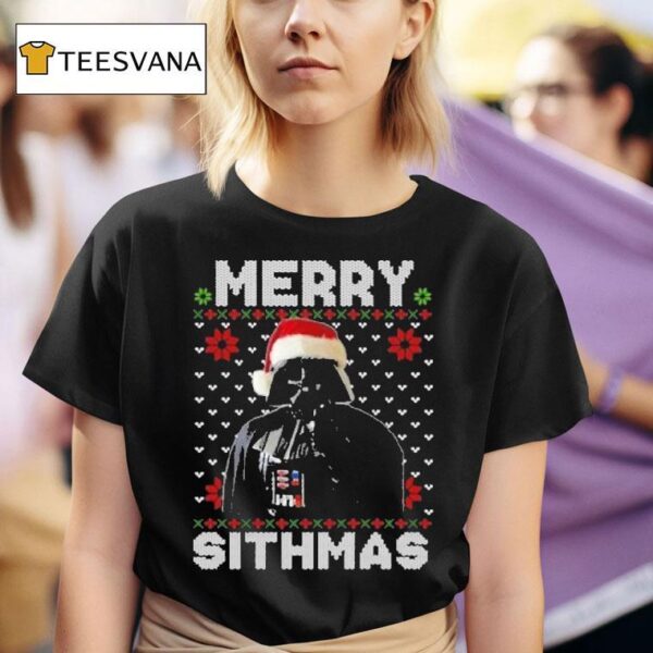 Merry Sithmas Darth Vader Ugly Holiday Christmas T Shirt