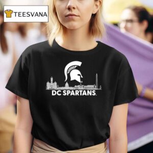 Michigan State Dc Spartans City Skyline T Shirt