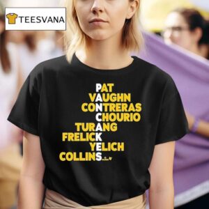 Milwaukee Brewers Pancakes Pat Vaughn Contreras Chourio Turang Frelick Yelich Collins Names T Shirt