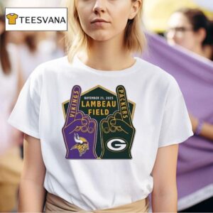 Minnesota Vikings Vs Green Bay Packers Lambeau Field T Shirt