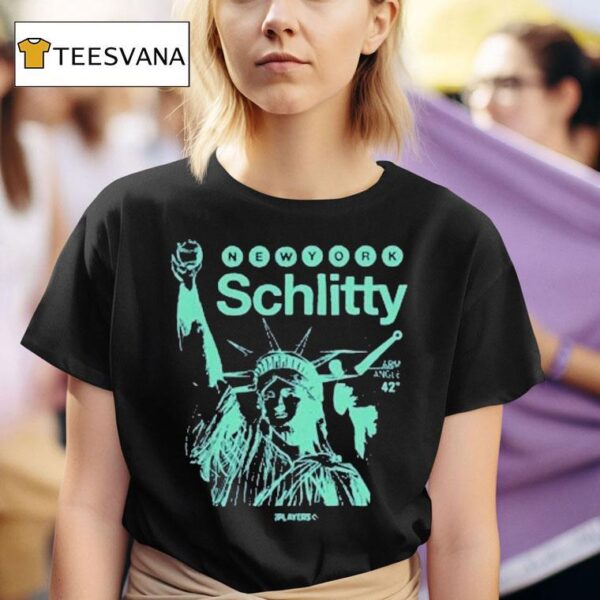 New York Yankees Schlitty Arm Angle Statue T Shirt
