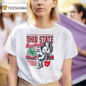 Ohio State Buckeyes Scarlet And Gray The Buckeye State T Shirt