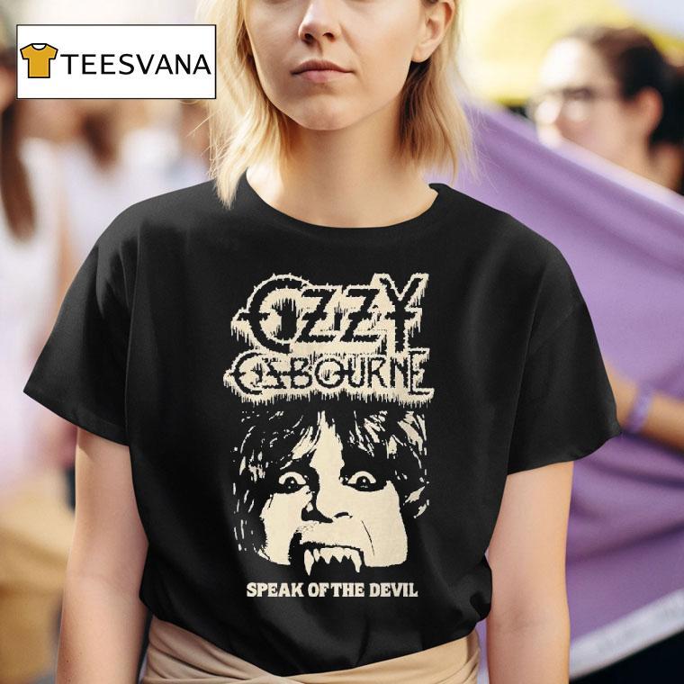  Ozzy Osbourne Speak Of The Devil Face T Shirt