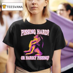 Pissing Hard Or Hardly Pissing Wolf T Shirt