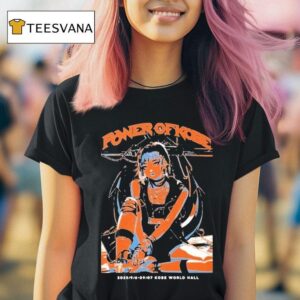 Power Of Kobe Event Dates With Anime Manga Character Style Punk Rock T Shirt