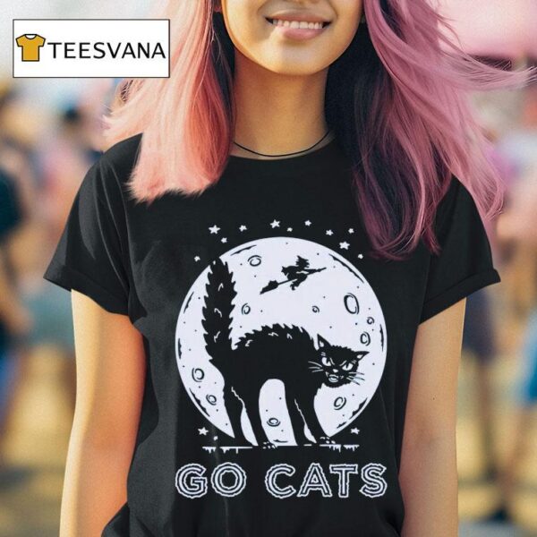 Scary Go Cats Halloween T Shirt