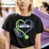 Seattle Seahawks Nurse Heartbeat Stethoscope T Shirt