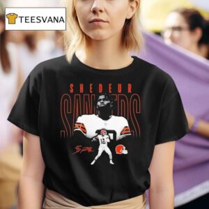 Shedeur Sanders Cleveland Browns Black Humble Shadow Player T Shirt