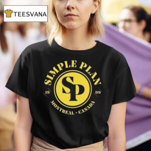 Simple Plan Montreal Canada Circle Logo T Shirt