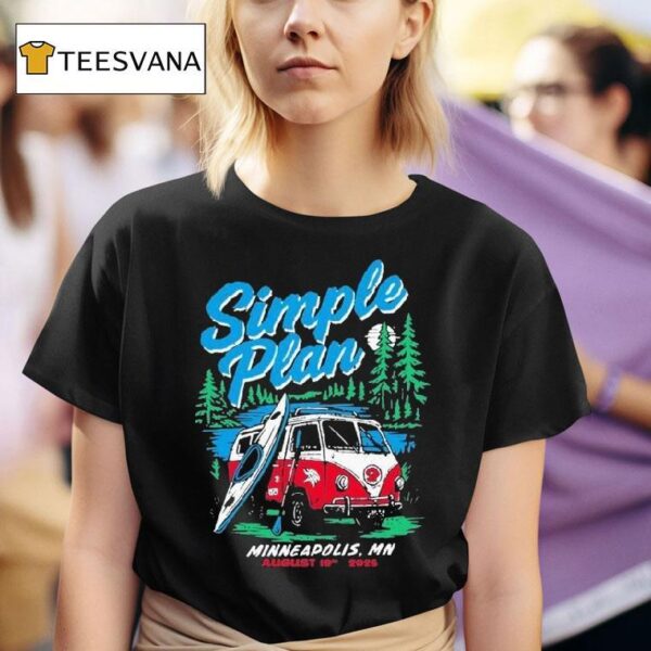 Simple Plan Tour Armory Minneapolis Mn Aug T Shirt