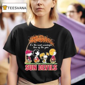 Snoopy The Peanuts Arizona State Sun Devils It S The Most Wonderful Time Of The Year T Shirt