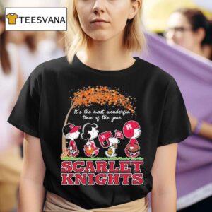 Snoopy The Peanuts Rutgers Scarlet Knights It S The Most Wonderful Time Of The Year T Shirt